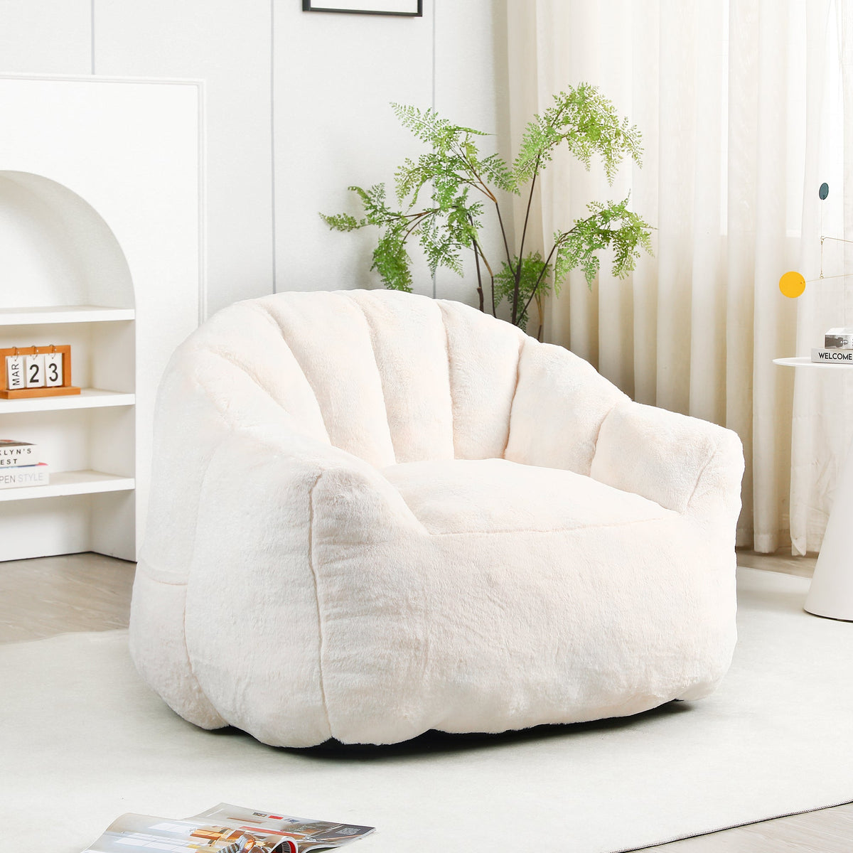 Bean Bag Chair with Armrests