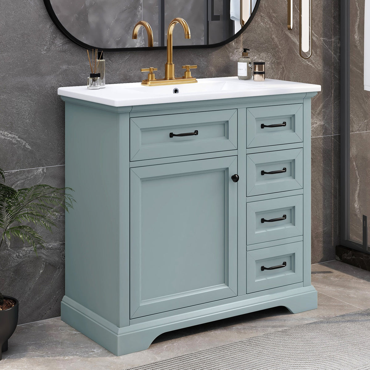 36" Bathroom Vanity with Sink