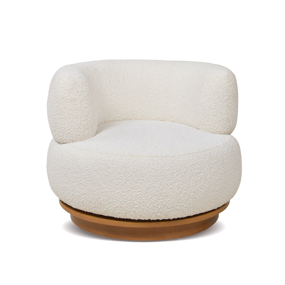 Fuji 360 Swivel Low Barrel Back Accent Chair