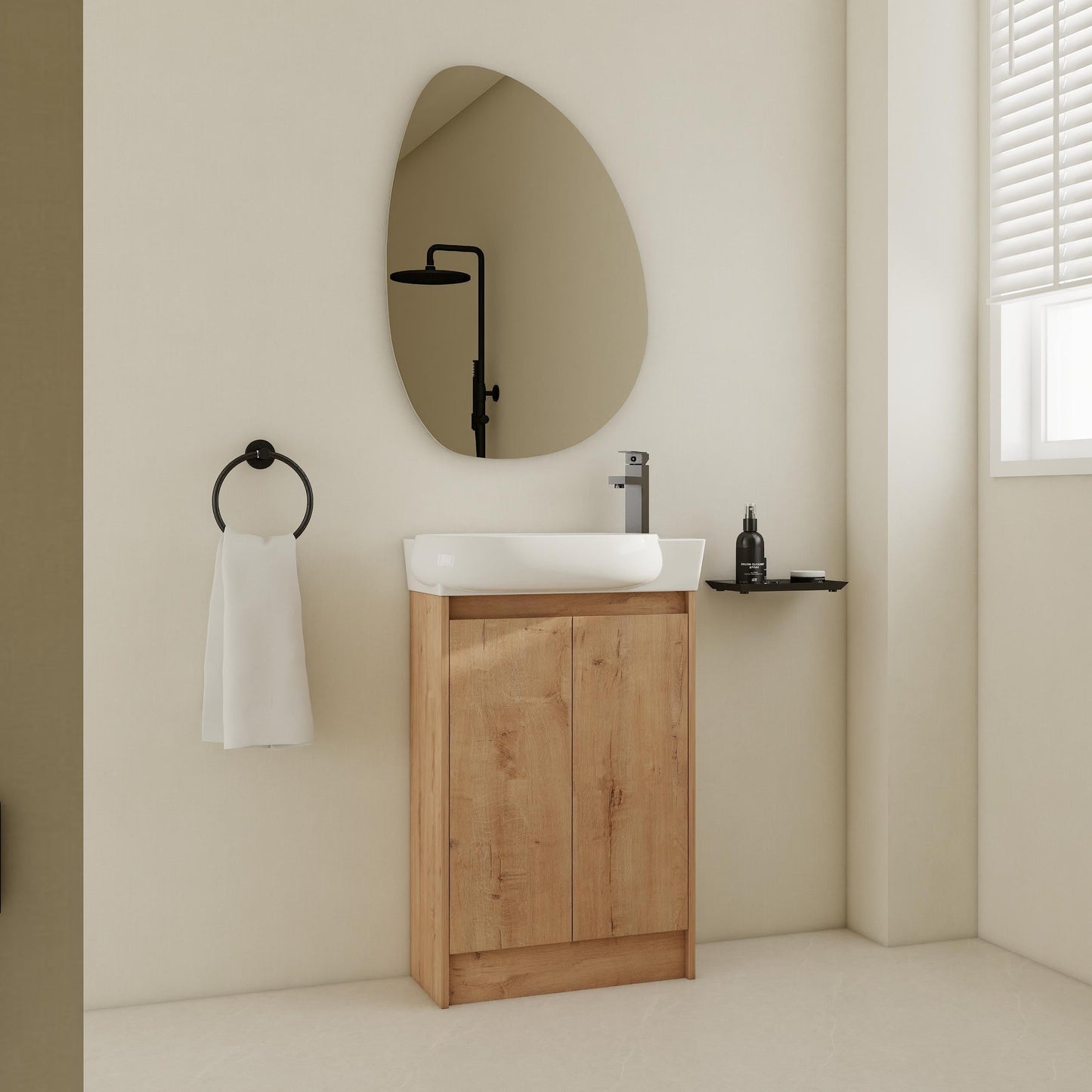 23" Freestanding Bathroom Vanity with Sink