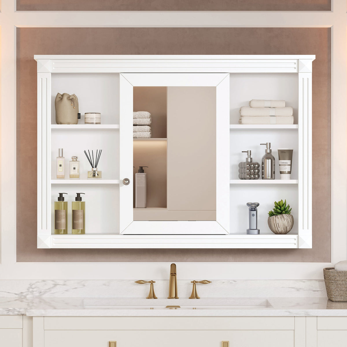 42'' Wall Mounted Bathroom Storage Cabinet