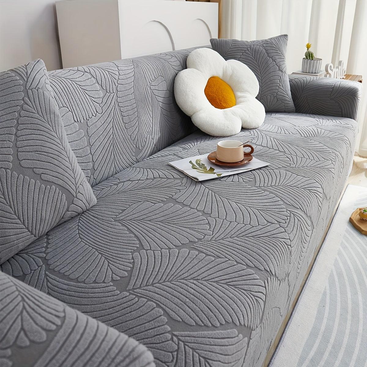 Premium Stretch Gray Couch Cover | Durable, Non-Slip & Versatile