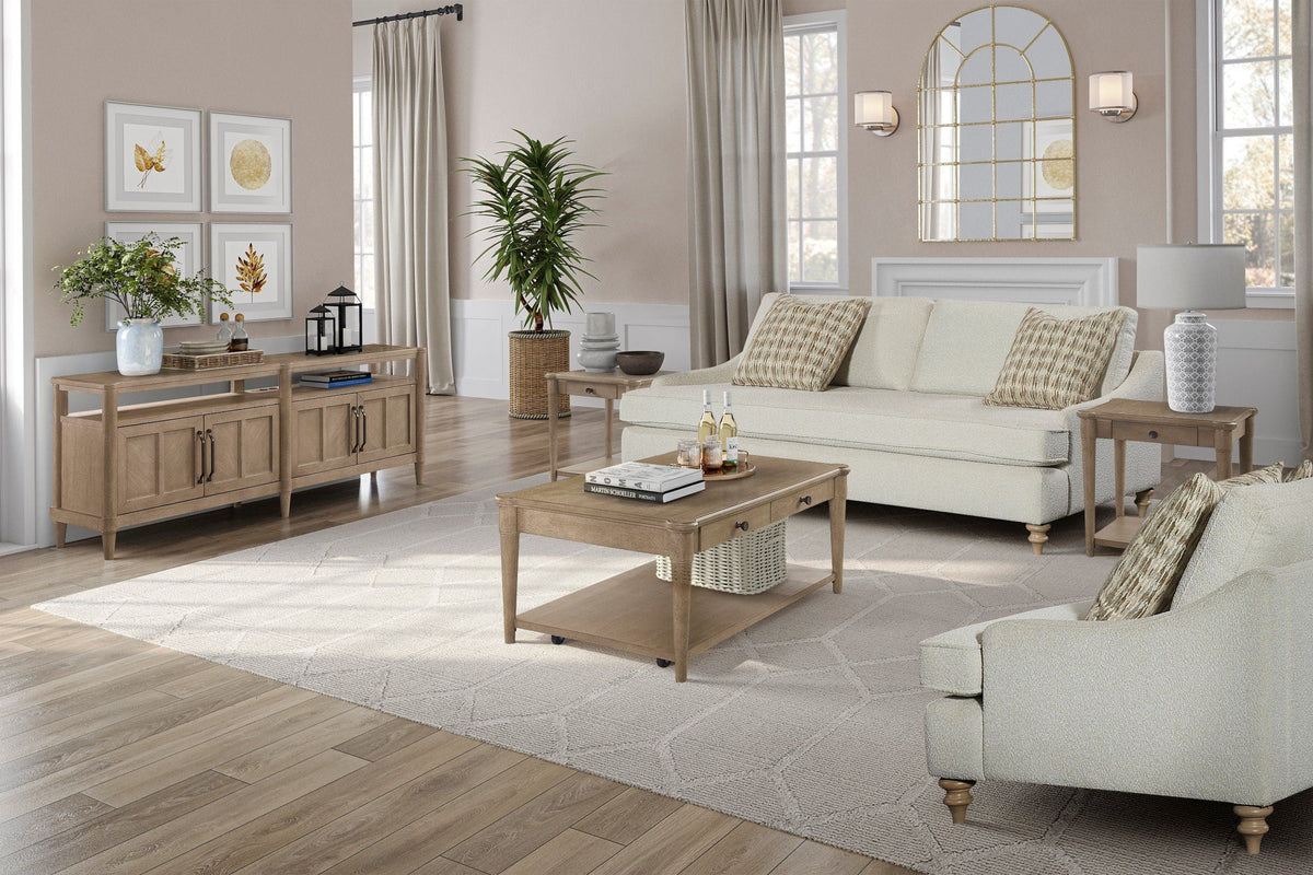 Reversible Cushion Sofa with Two Pillows