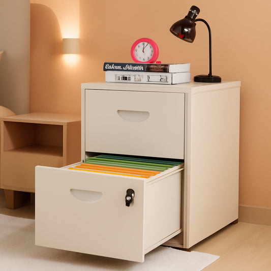 Filing Cabinet Two Drawer Lock For Letter Size Files Home Office