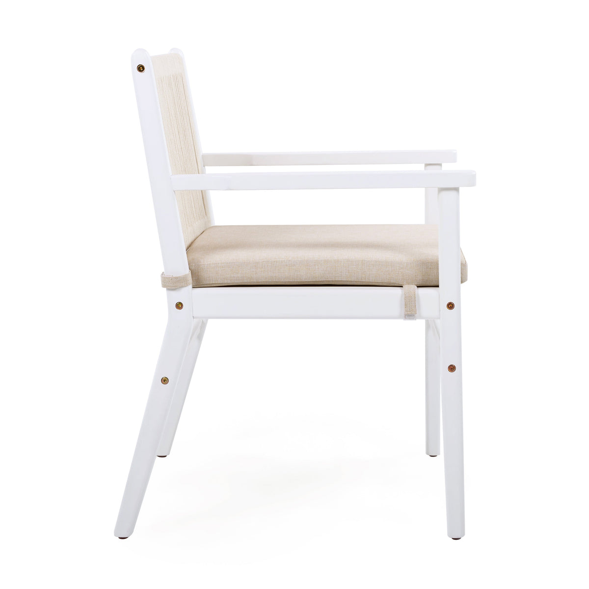 Acacia Wood Outdoor Dining Chairs Set of 2