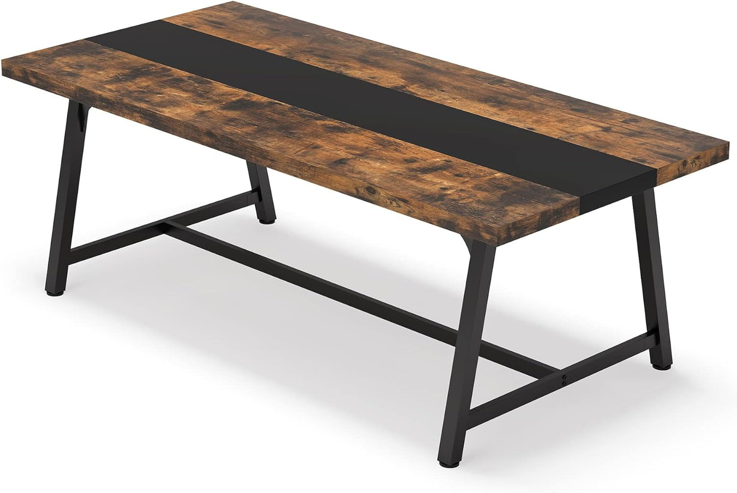 Modern Rectangular Conference Table for 6-8 People