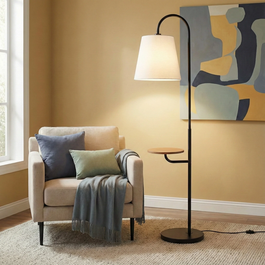 Seoul Black Floor Lamp