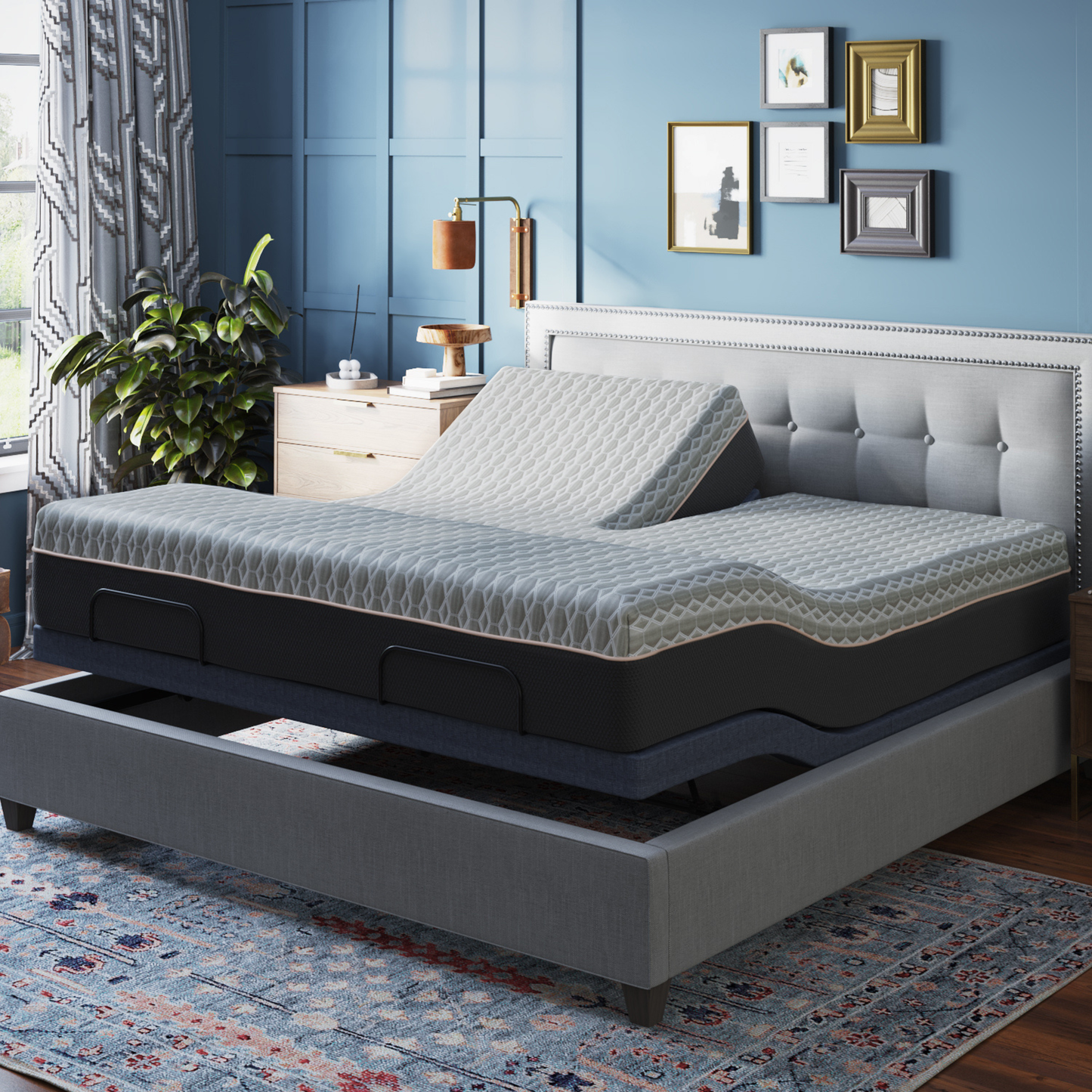 Copper Lux Hybrid 12" Split Top King Mattress