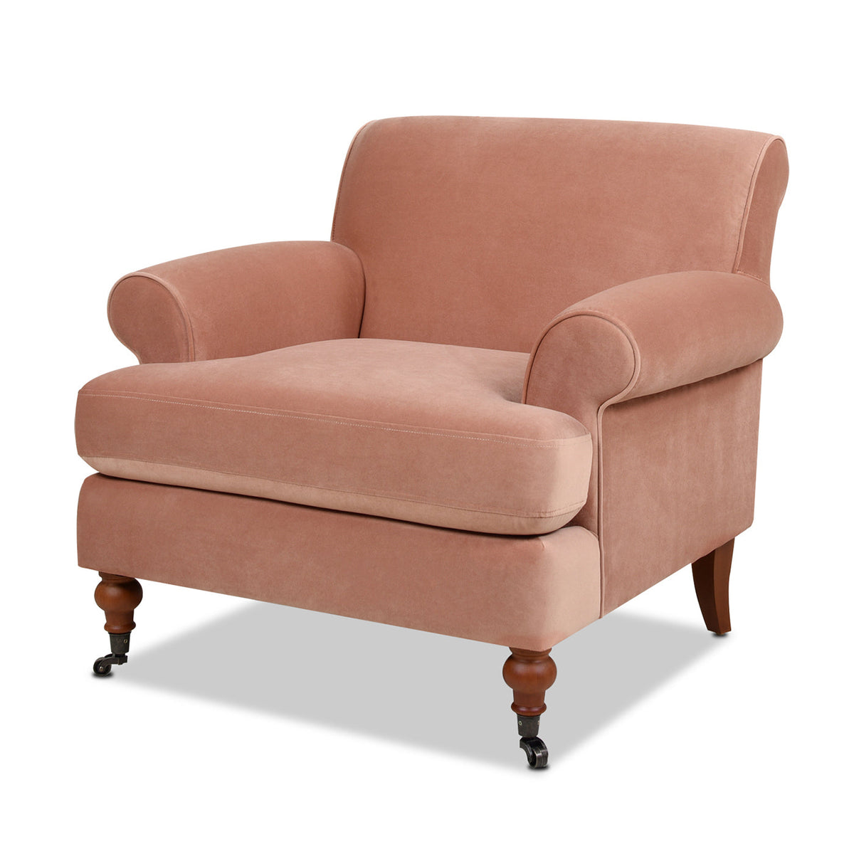 Alana 38" Lawson Accent Arm Chair - Peach