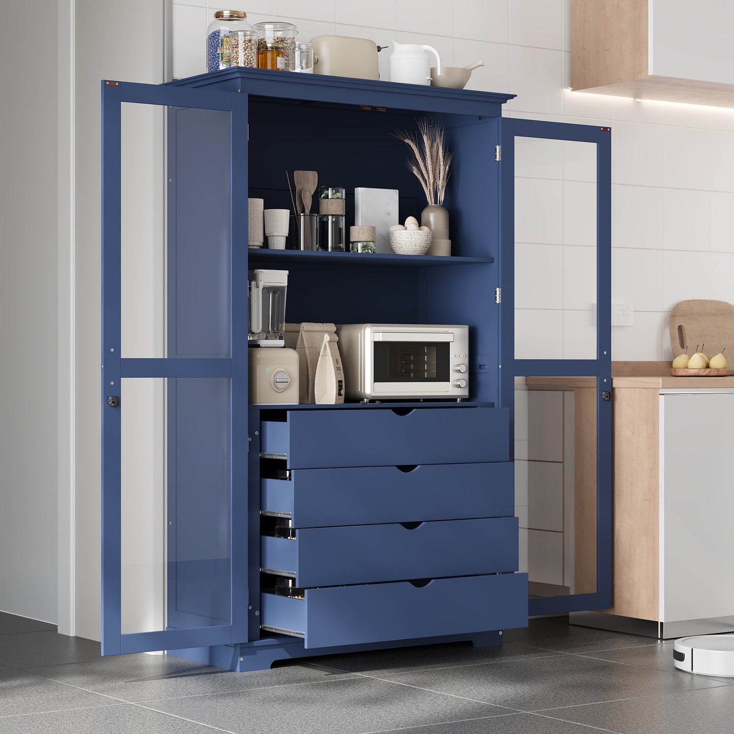 TOPMAX 44.7x20x75 Inch Kitchen Pantry