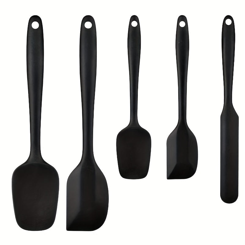 6Piece HeatResistant Silicone Spatula Baking Tool Set