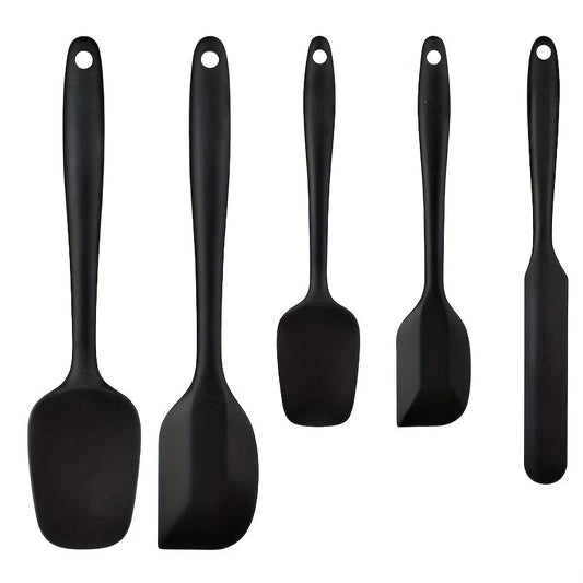 6Piece HeatResistant Silicone Spatula Baking Tool Set