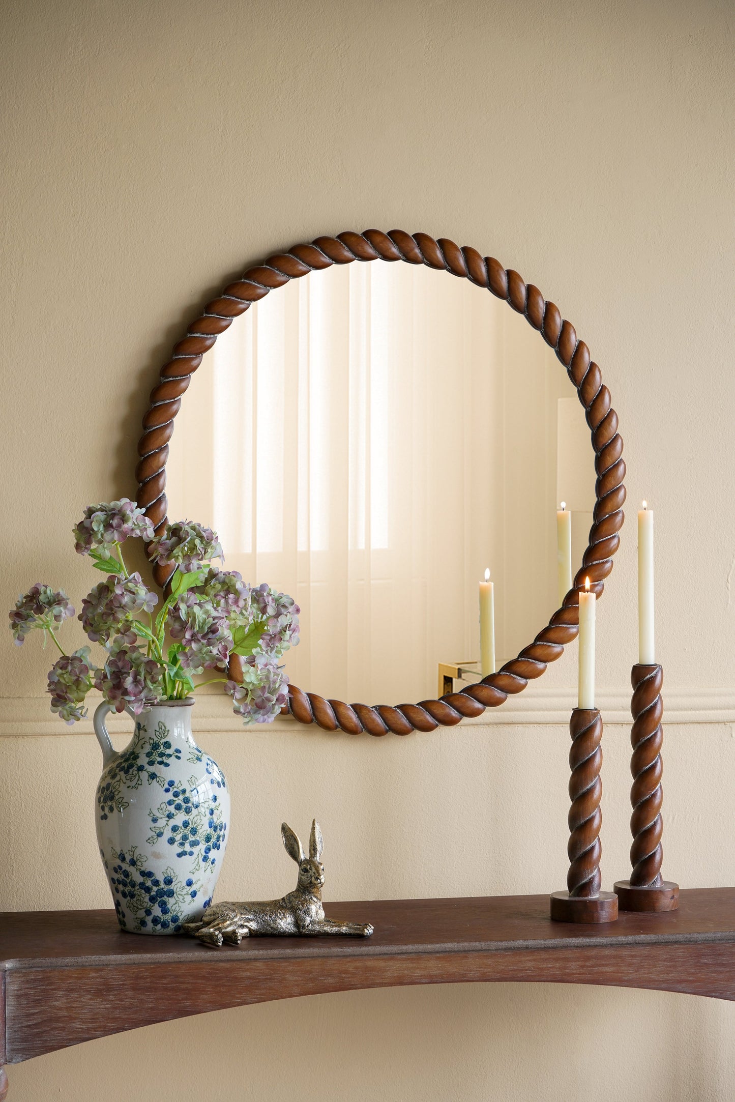 Vintage European Pottery-Inspired Vase