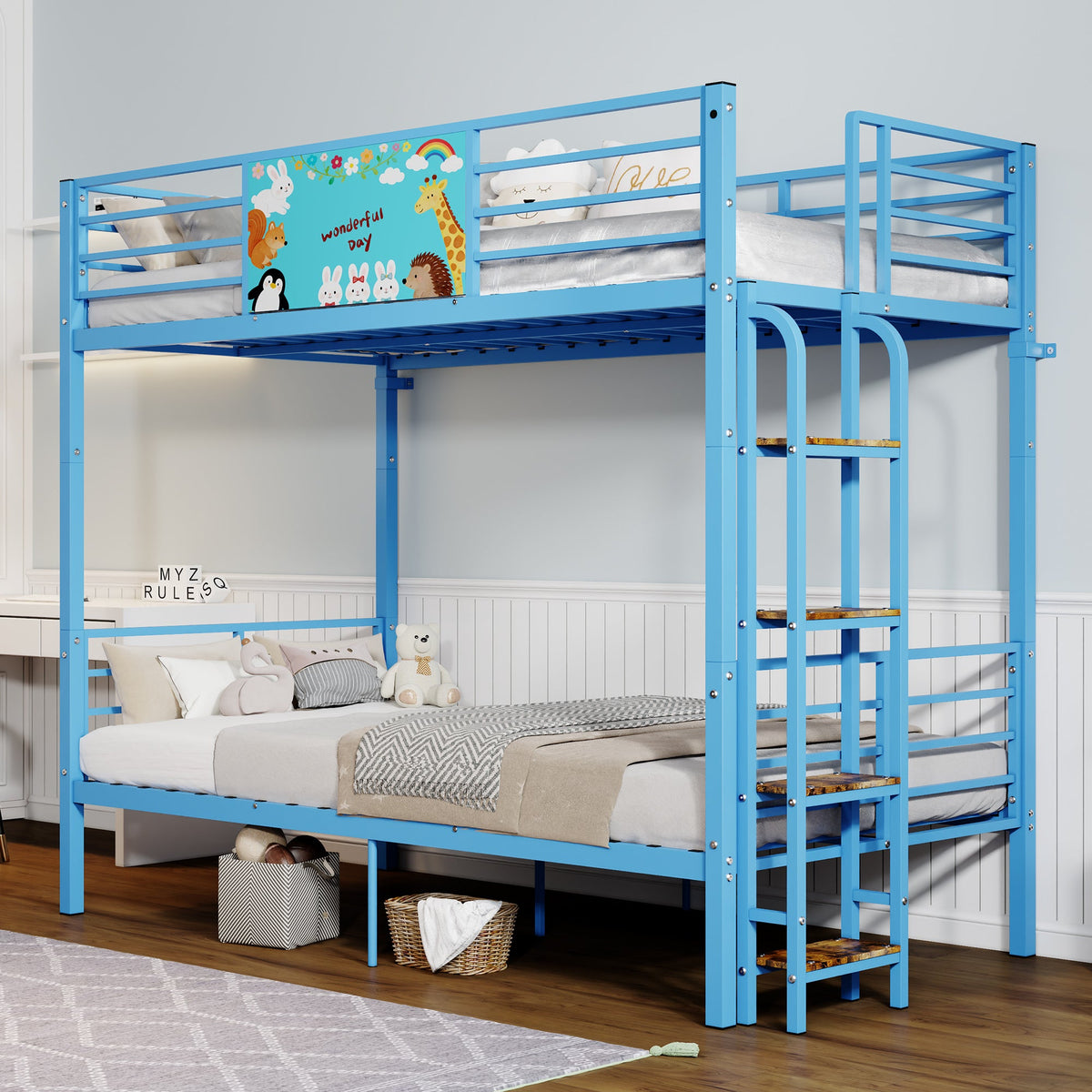 Twin Over Twin Metal Bunk Bed