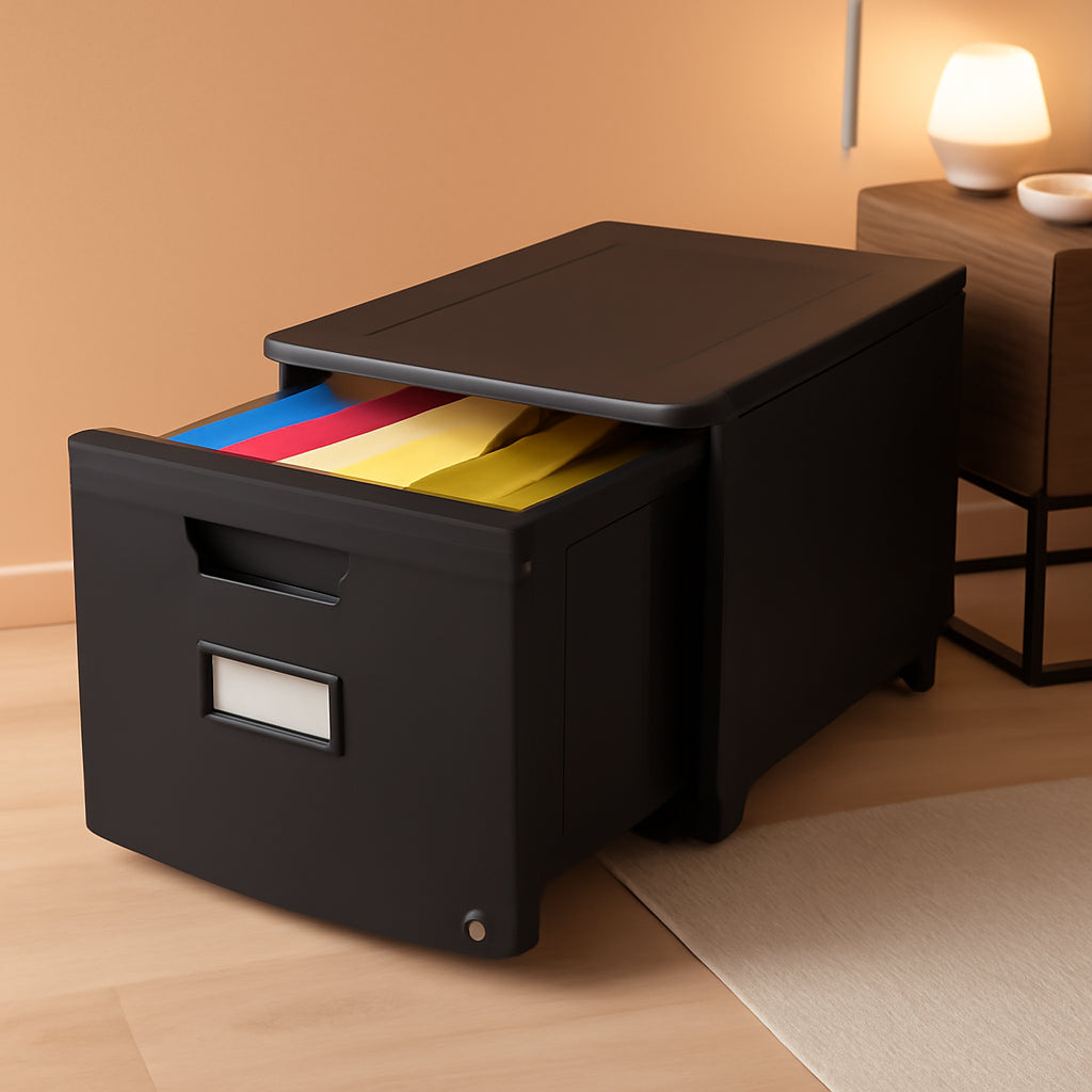 Plastic One Drawer File Cabinet Locking For Home Office