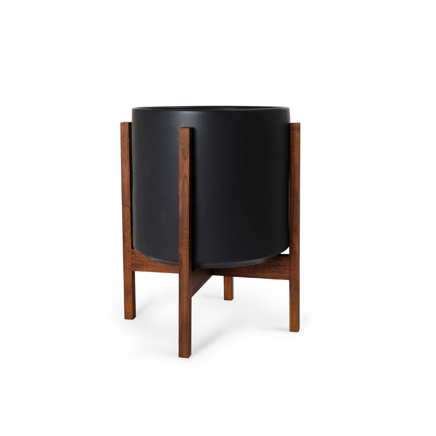 Solid Goods Ceramic Cylinder– With or Without Mahogany Stand