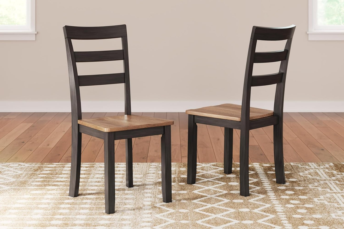 Gesthaven Solid Wood Dining Chair Set of 2 Natural Brown