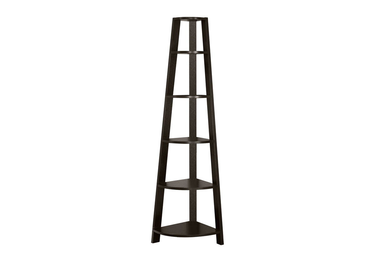 Corner 5 Tier Bookshelf - 72" Tall
