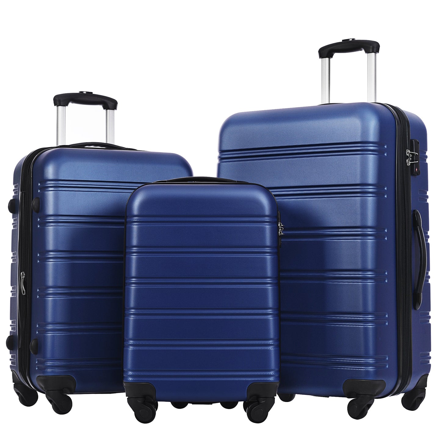 3 Piece Hardside Spinner Suitcase Set with TSA Lock