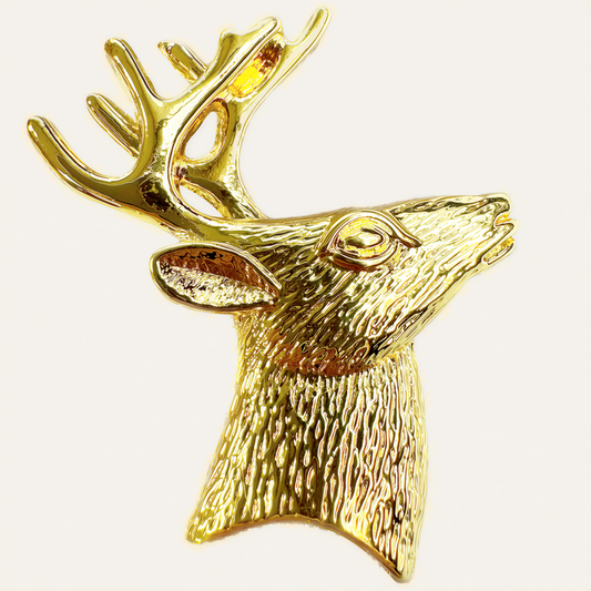 Gold Reindeer Napkin Rings – Festive Napkin Holders | Rust Resistant Table Decor Accessories