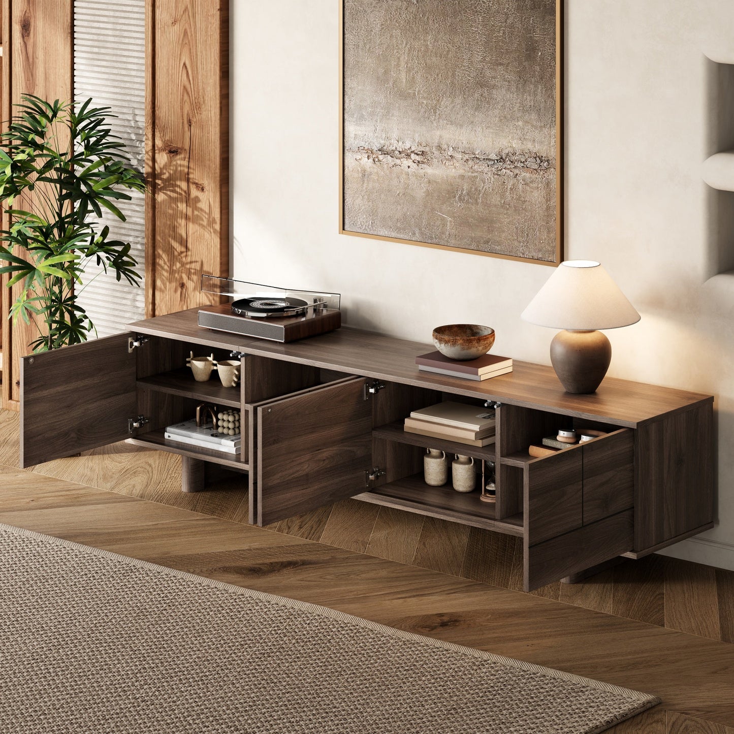 78 Inch Modern TV Stand for TVs Up to 85 Inches