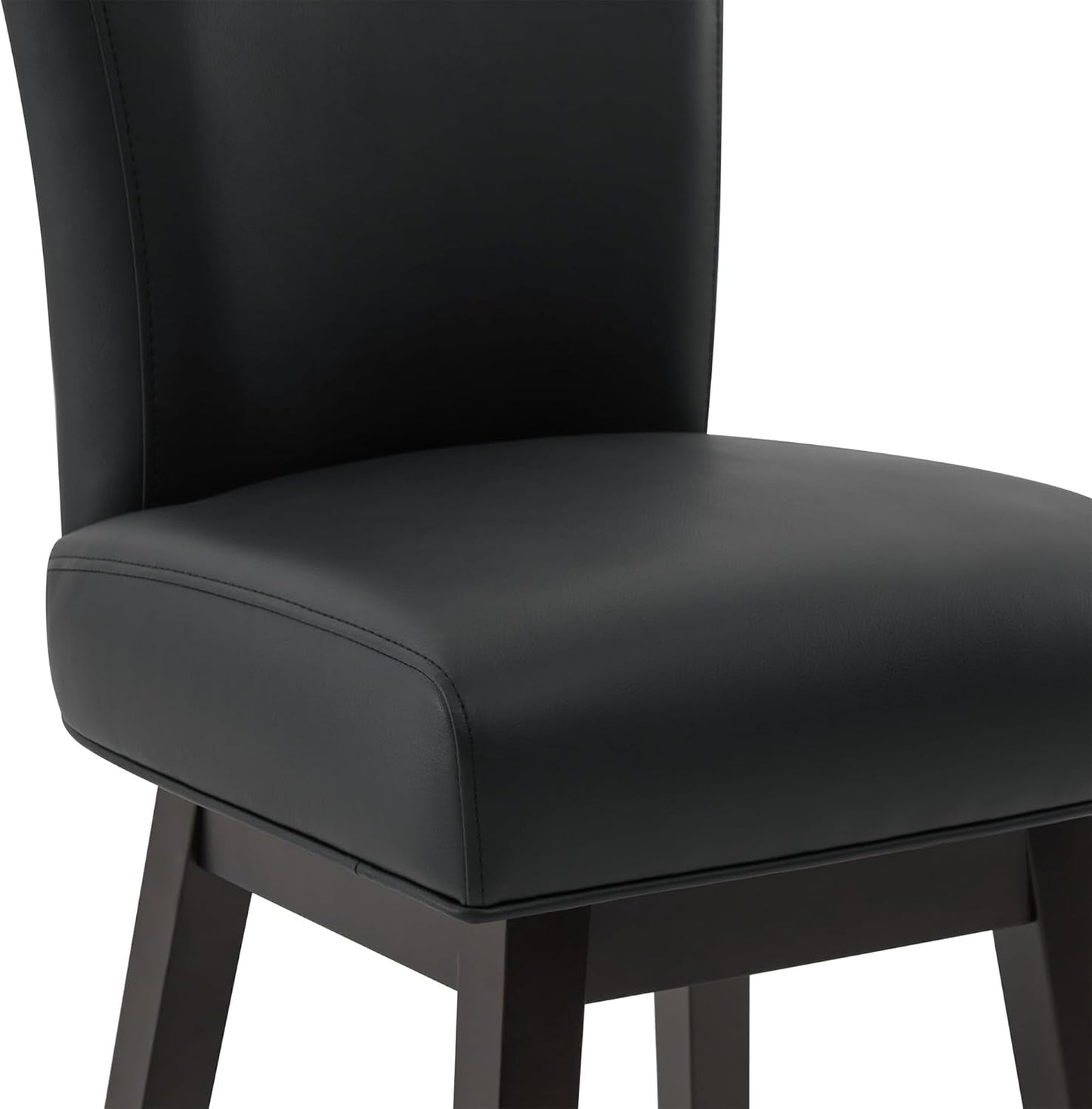 30 Inch Counter Height Swivel Bar Stools Set Of 2 Black