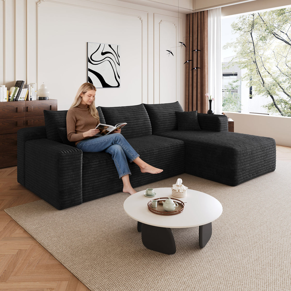 95" Cloud Sectional Sofa