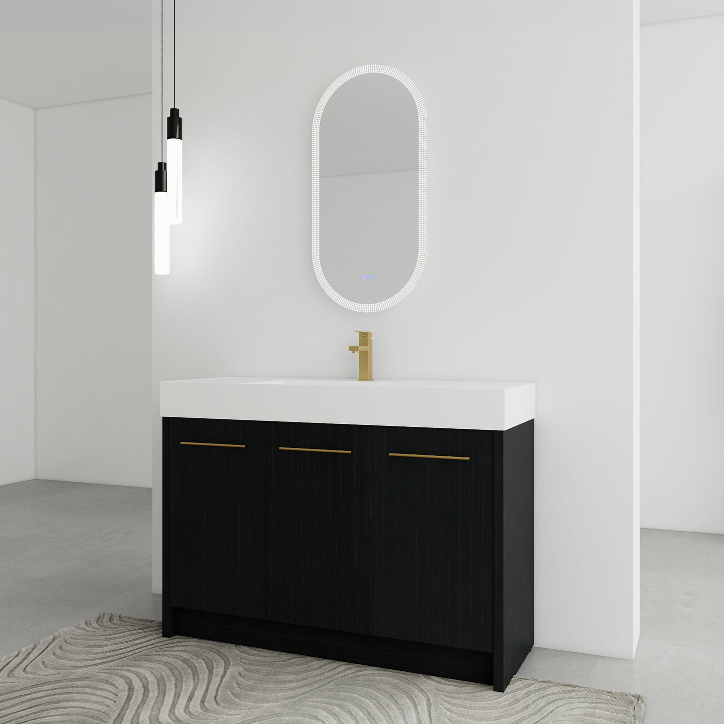 48 Inch Freestanding Bathroom Vanity with Resin Sink