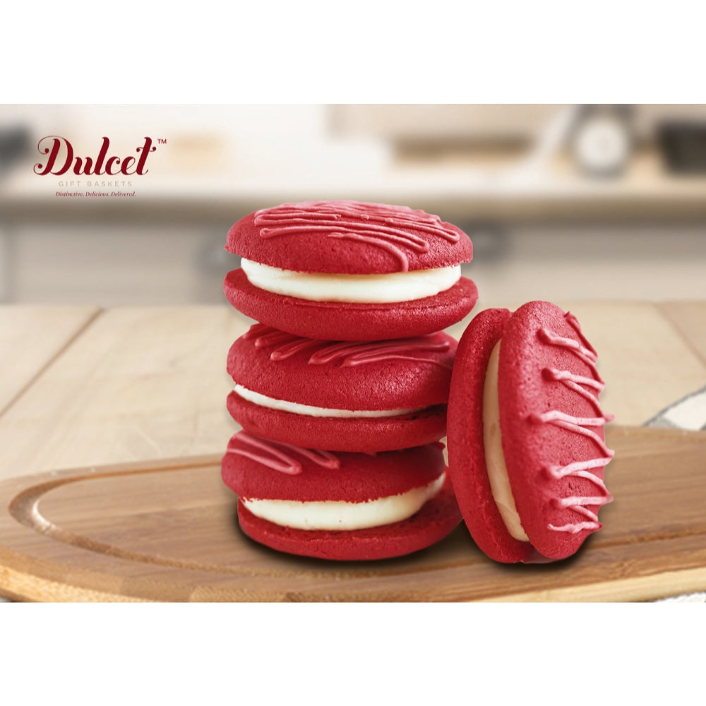 Chocolate and Red Velvet Whoopie Pies Assortment