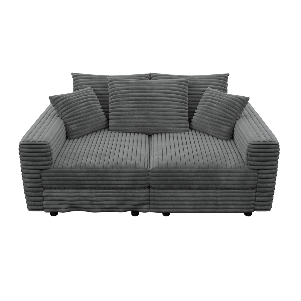 Plush Corduroy 3-Seat Sofa - Modern Design for Ultimate Comfort