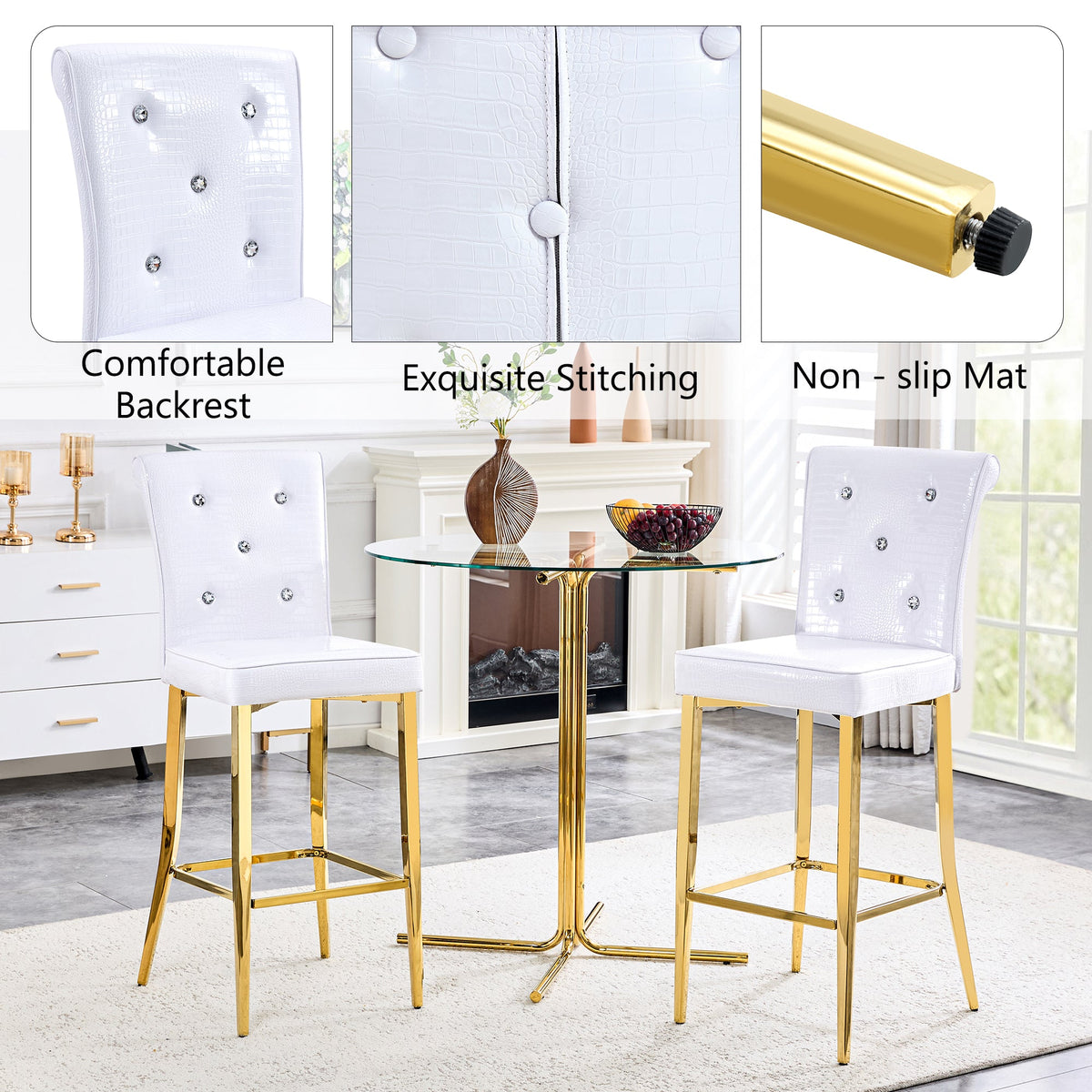 A Set of 2 Dining Chairs