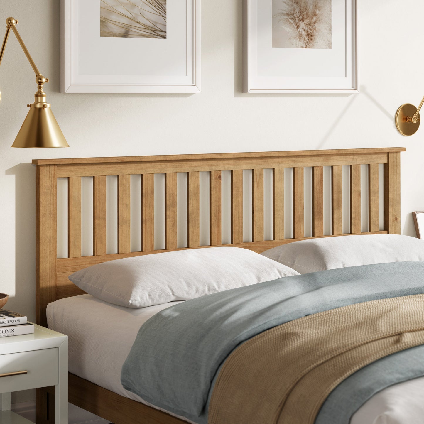 Malinda Mission Style King Panel Headboard
