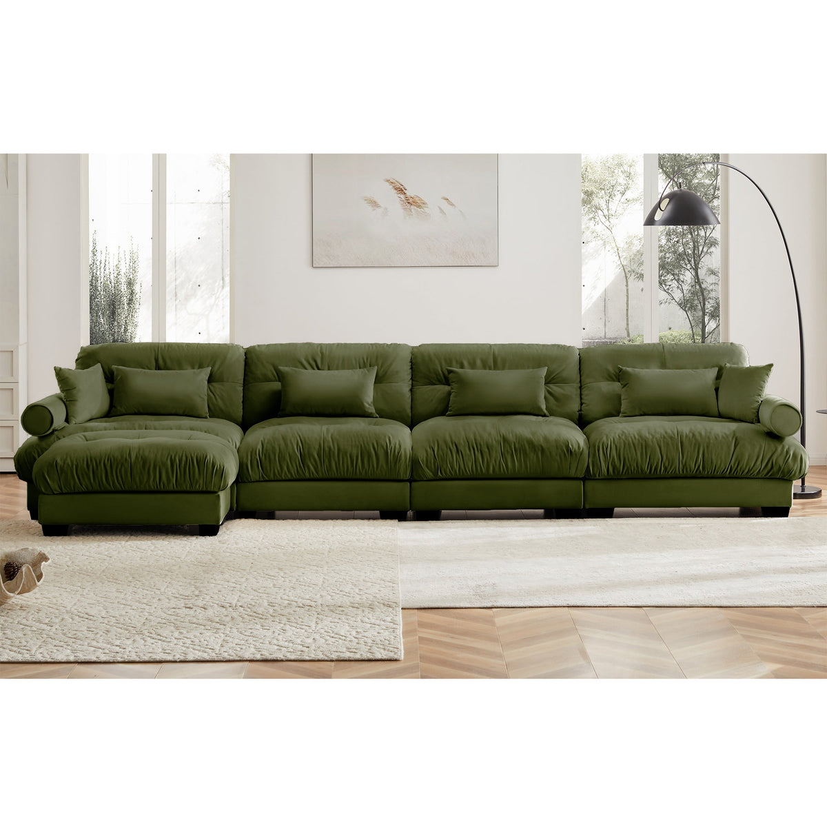 L Shaped Sectional Cloud Sofa