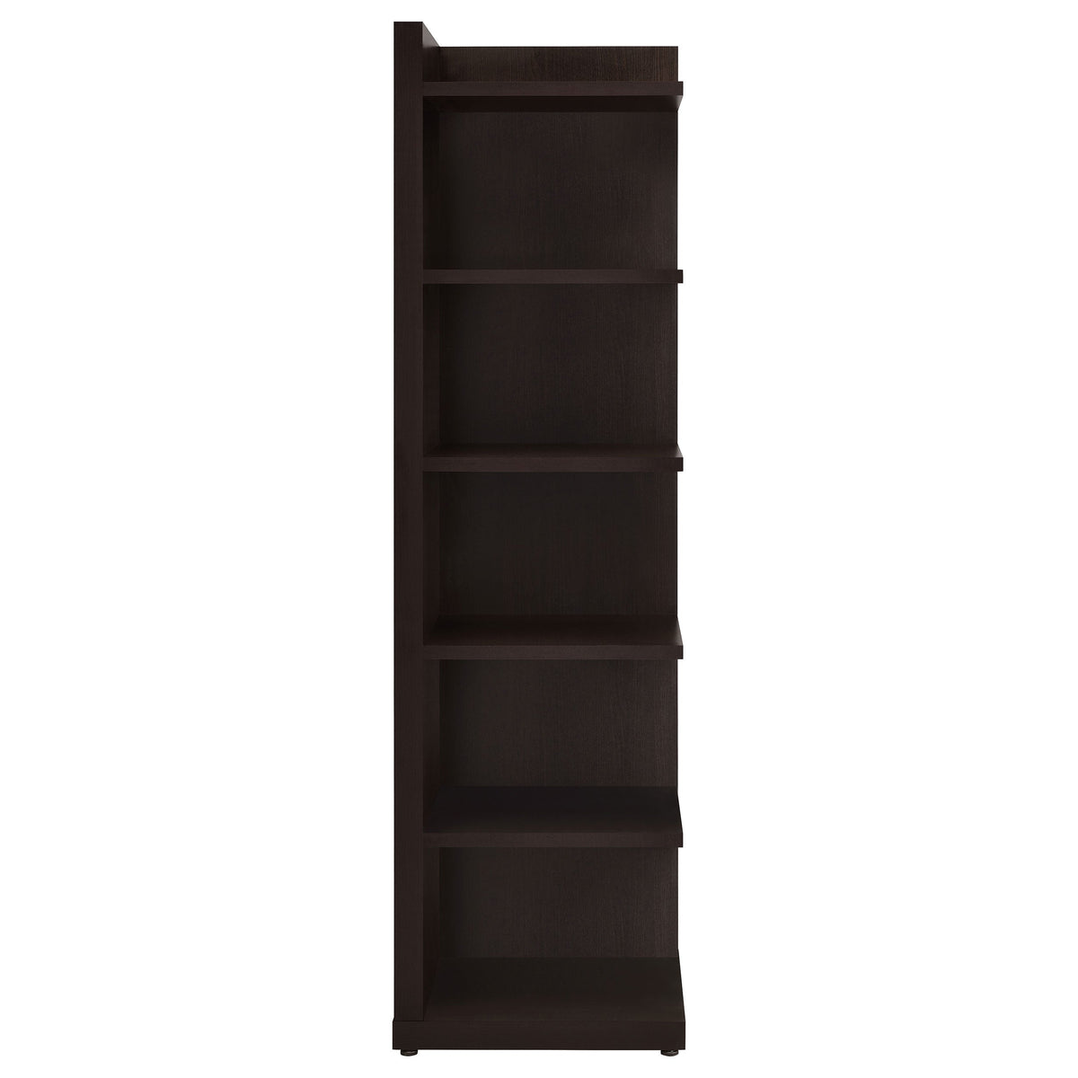 Cappuccino 6-Tier Corner Bookcase
