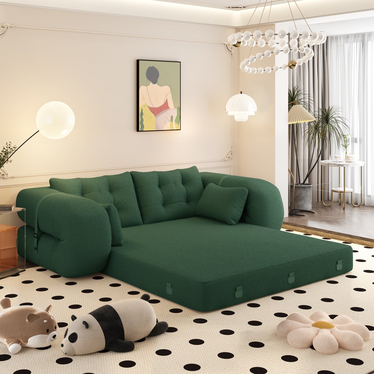 78.7" Multi-Functional Foldable Sofa Bed