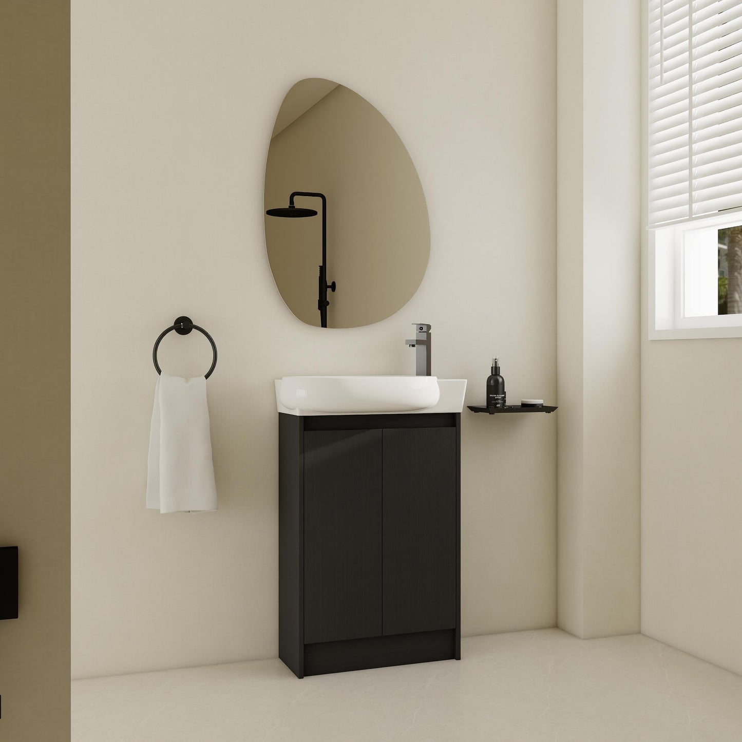 23" Freestanding Bathroom Vanity with Sink