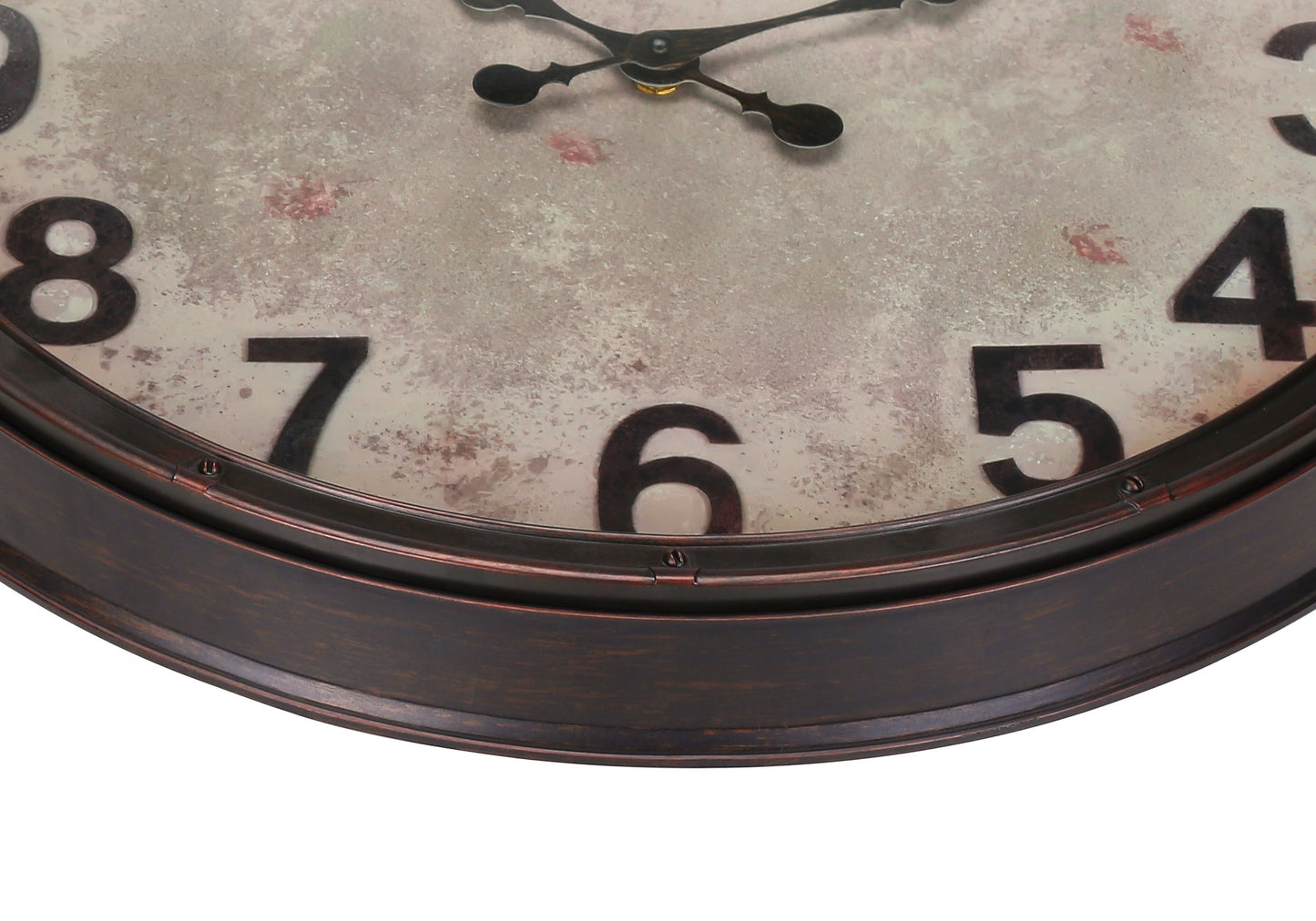 Clocks, 20' Round, Wall Clock, Antique Brown, Transitional
