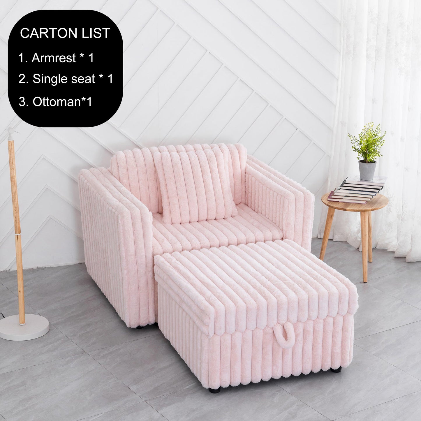 44.9" Soft Modular Sofa