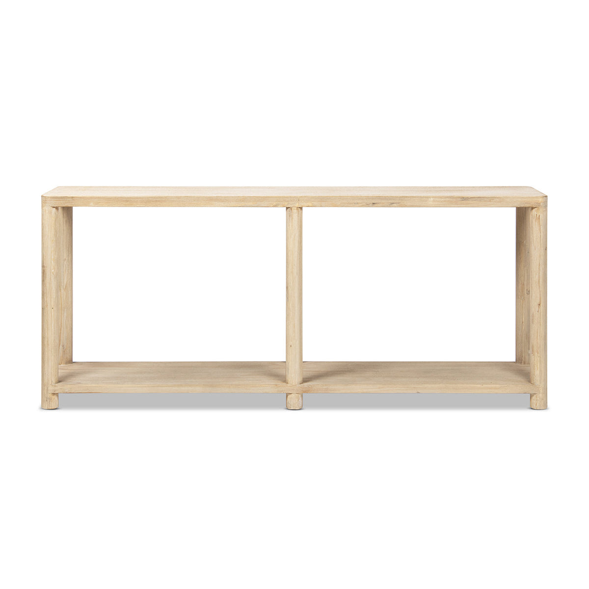Milo 71" Reclaimed Wood Console Table with Lower Shelf