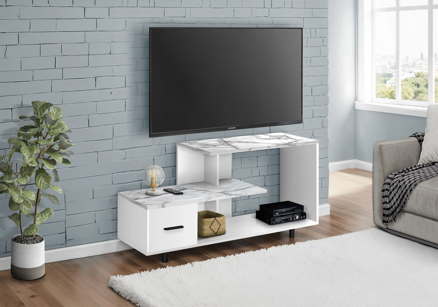 48 Inch TV Stand with Storage Drawer