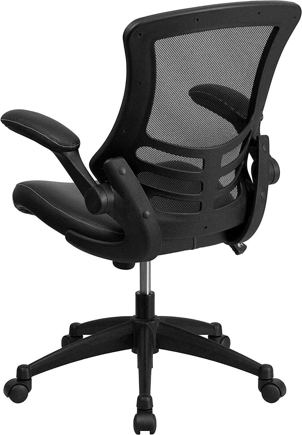 Kelista Mid-Back Ergonomic Office Chair With Adjustable Height, Black