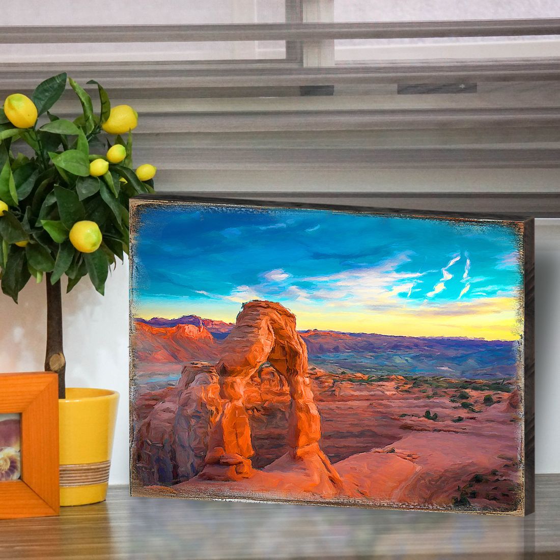 Hogle Canyon Art Wooden Wall Art by Nature Wonders - Nature Wildlife Decor  - 95245B