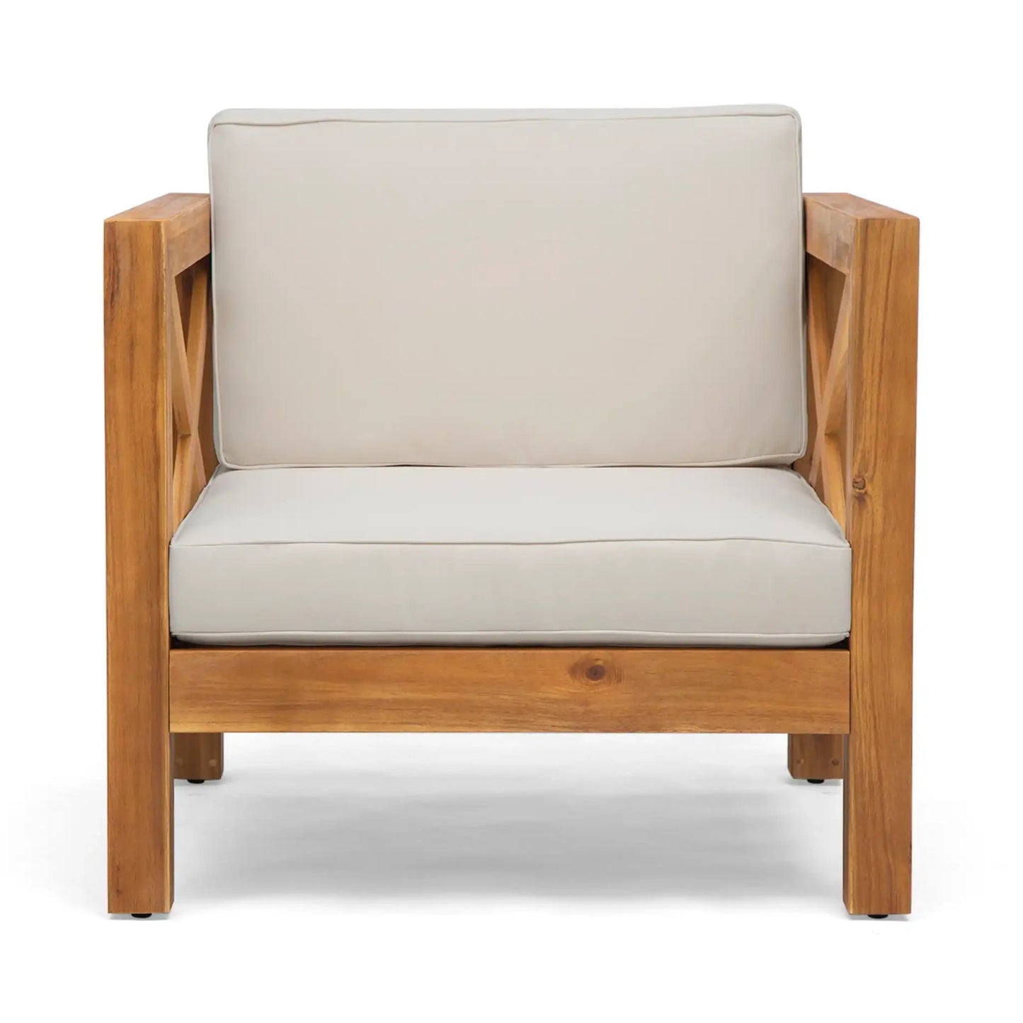Brava Mid-Century Modern Club Chair With Water Resistant Cushions