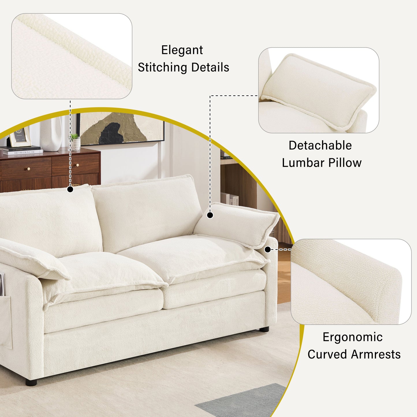 Modern Loveseat Sofa