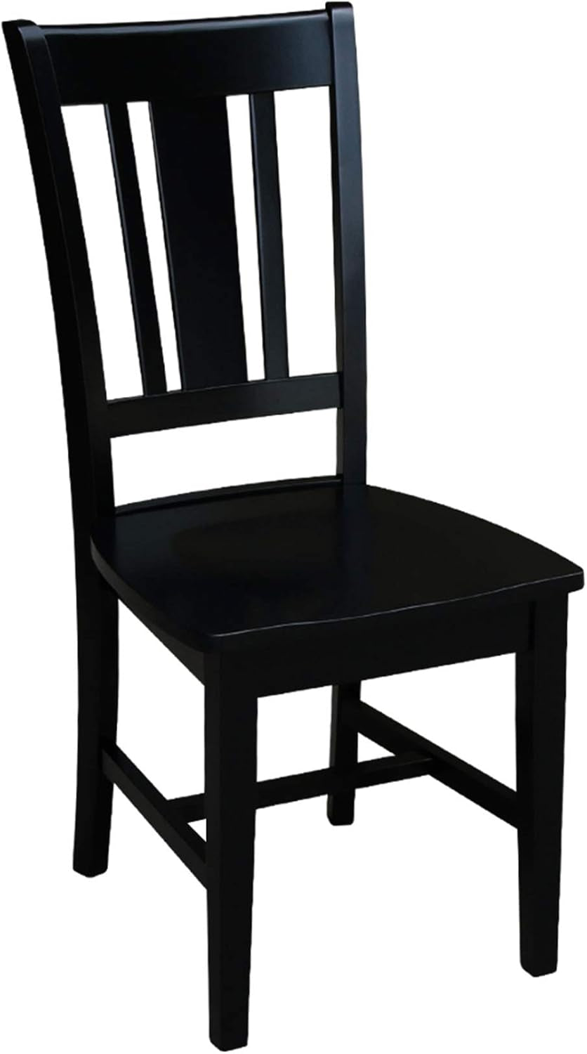 San Remo Splatback Dining Chairs Set Of Two, Black