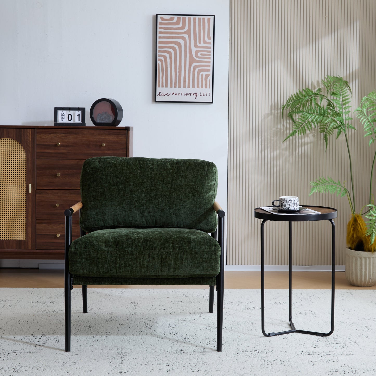 27.56" Modern Accent Chair with Plush Cushions