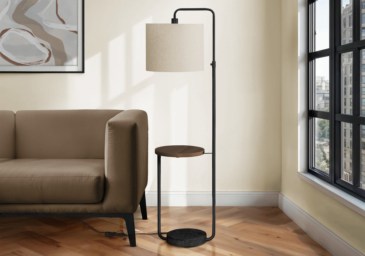 Modern 67" Floor Lamp with USB Port