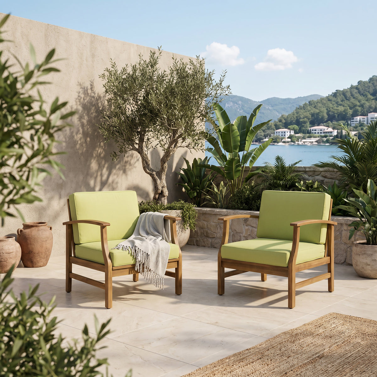 Perla Club Chairs Set of 2