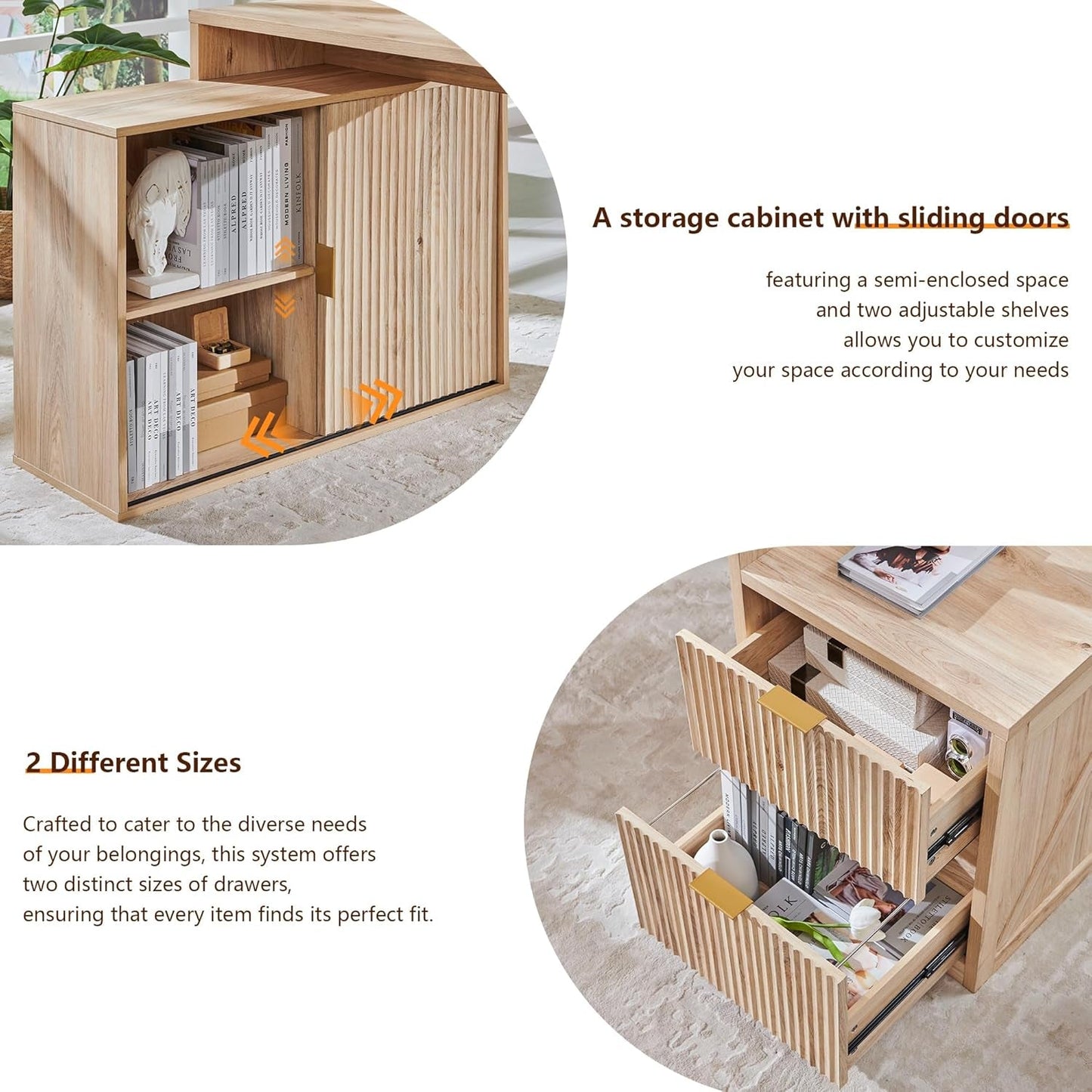 67-Inch L-Shaped Desk With Integrated Power Outlets