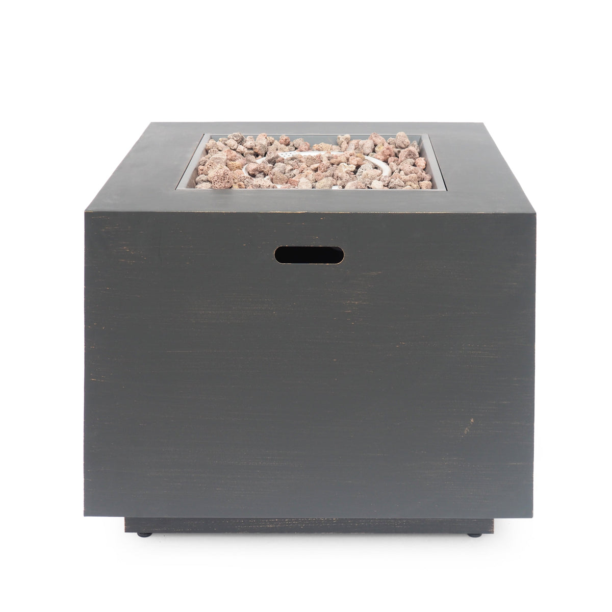 33" Outdoor Iron Square Propane Fire Pit